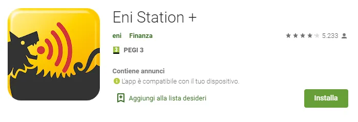 scarica l'app Eni