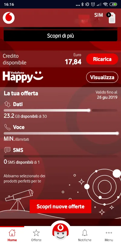 contatori vodafone desktop
