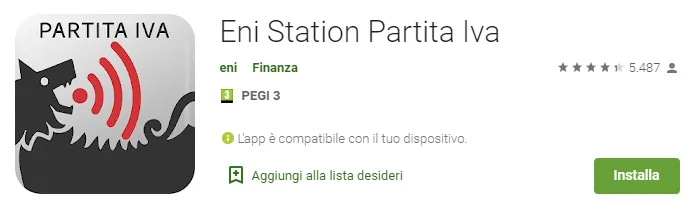 scarica l'app Eni