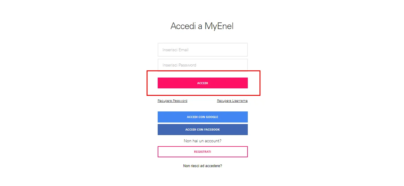 accedi area clienti enel energia