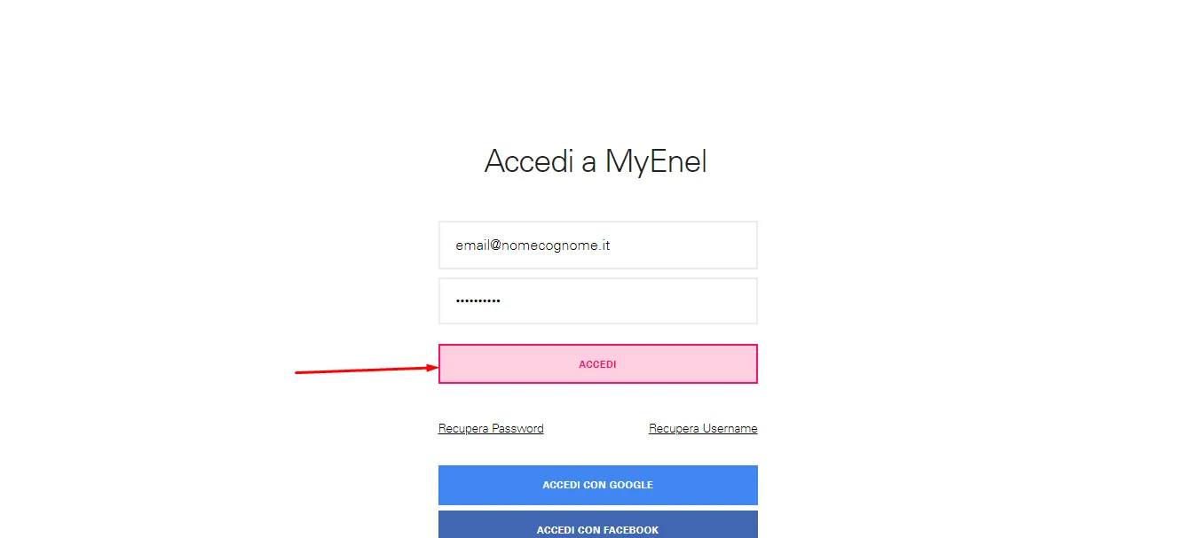 myenel errore