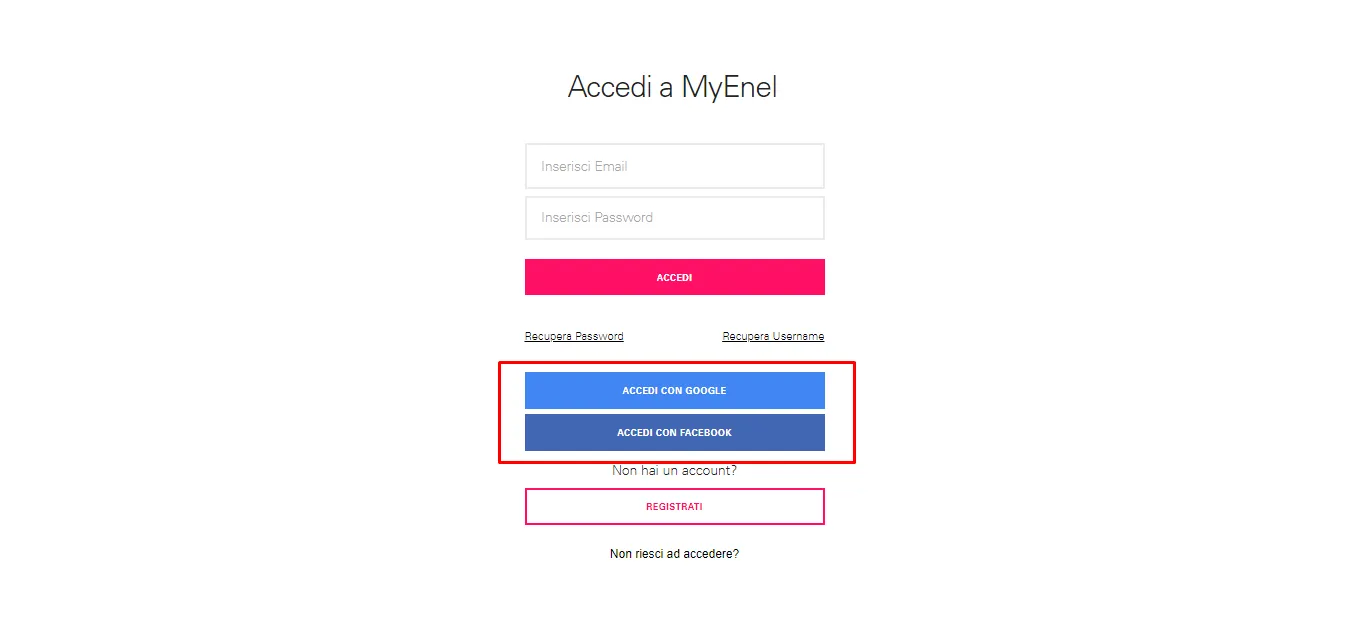 enel italy login