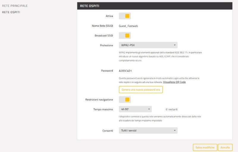Rete Ospiti Fastweb
