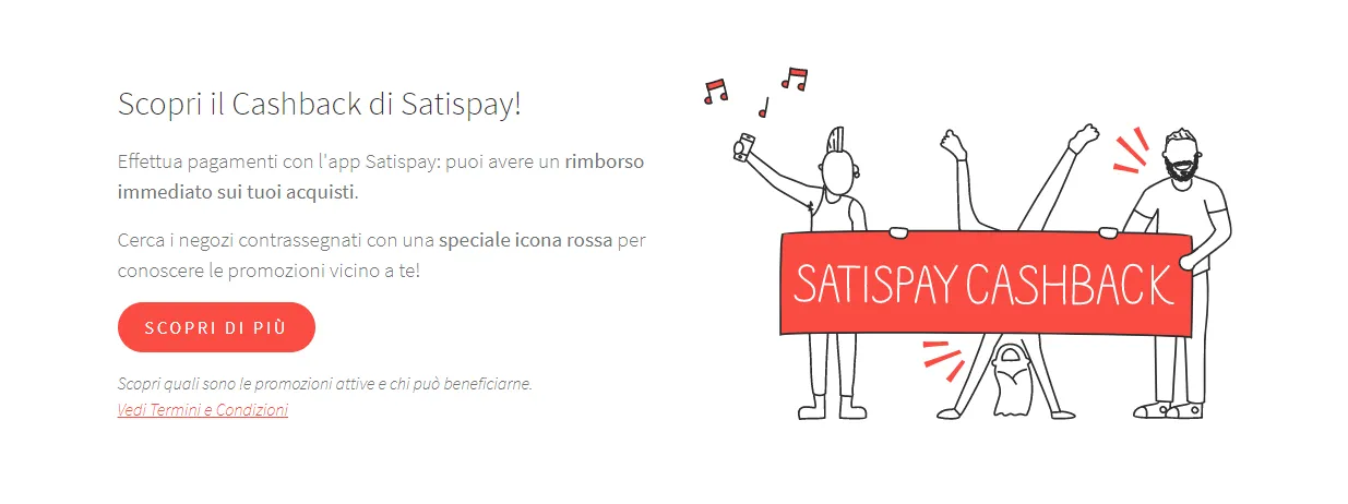 Satispay cashback