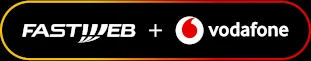 Logo fusione Fastweb + Vodafone