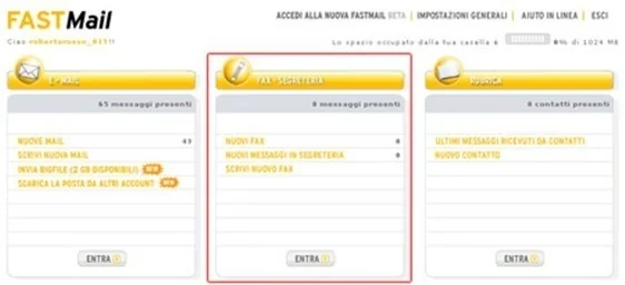 Invio Fax FastMail