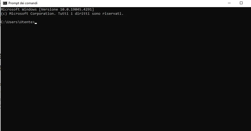 Prompt dei Comandi di Windows