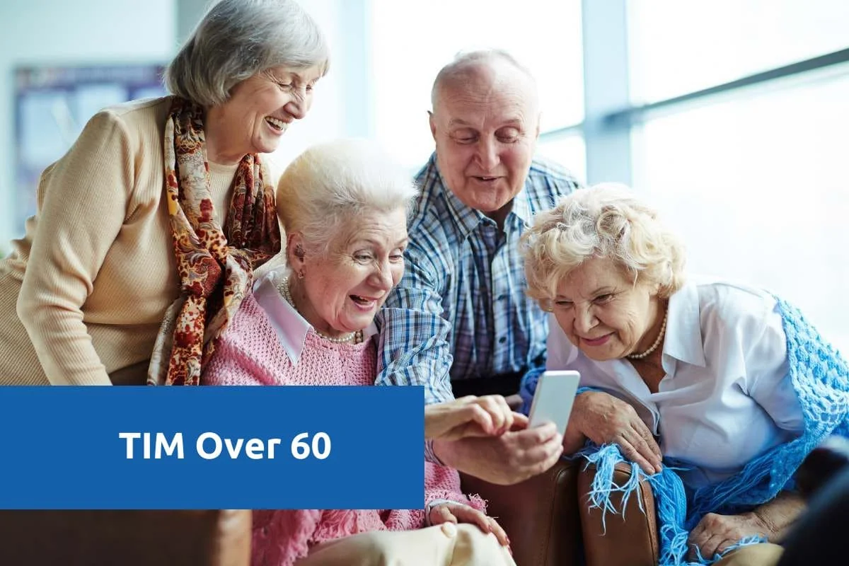 TIM Over 60: offerte mobile TIM 60+ e fibra TIM WiFi Casa con sconto Senior