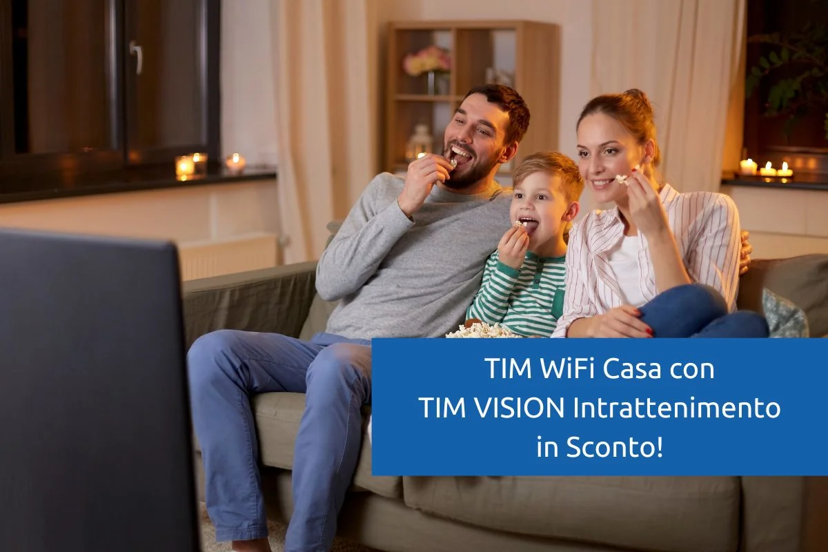 TIM WiFi Casa + TIMVISION Intrattenimento: fibra, Netflix e Disney+