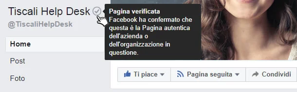 Tiscali Help Desk su Facebook