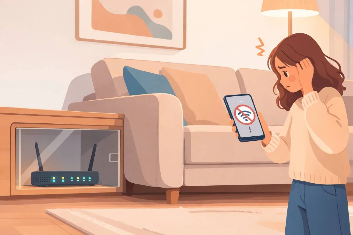 I posti peggiori dove mettere il router (e che rovinano la connessione)