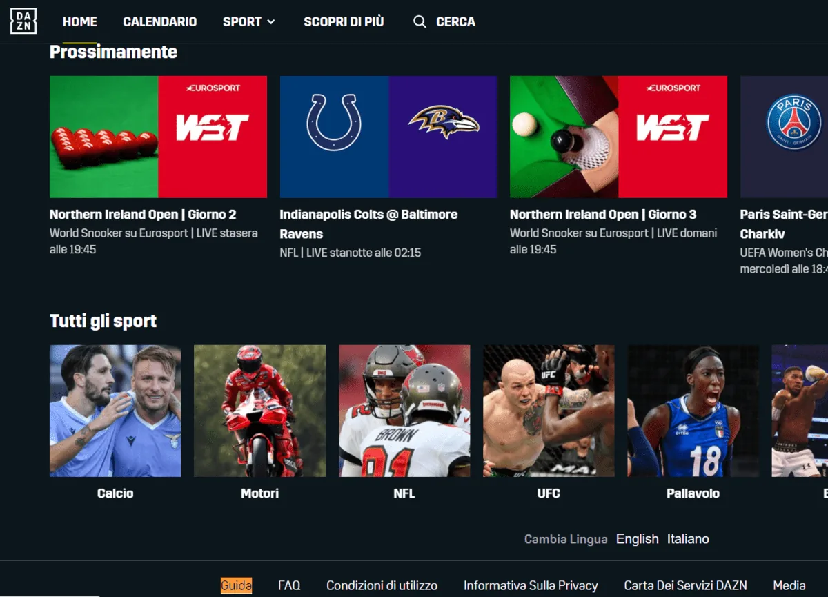 Assistenza DAZN via Chat