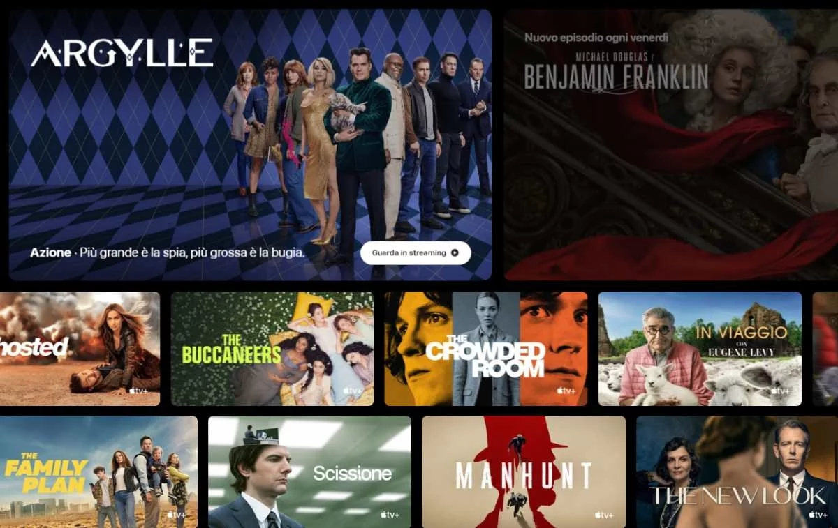 Il catalogo di Apple TV contiene film, serie tv e documentari
