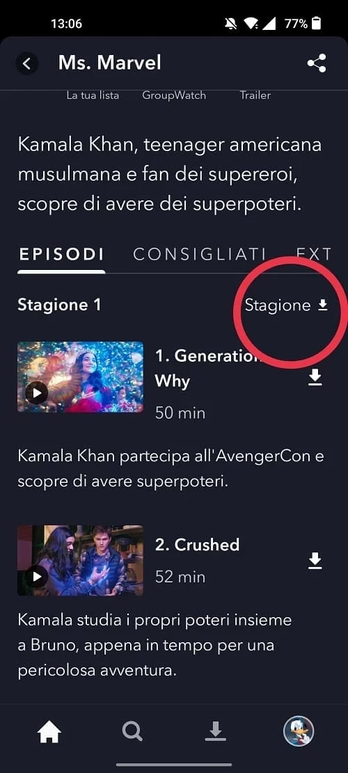 Download Disney Plus come scaricare una stagione di una serie tv - Credits: Disneyplus.it
