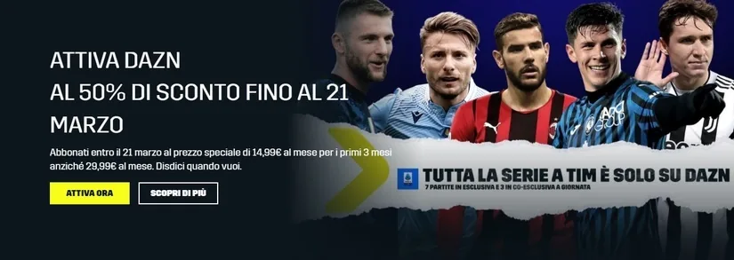 Come attivare Dazn in sconto