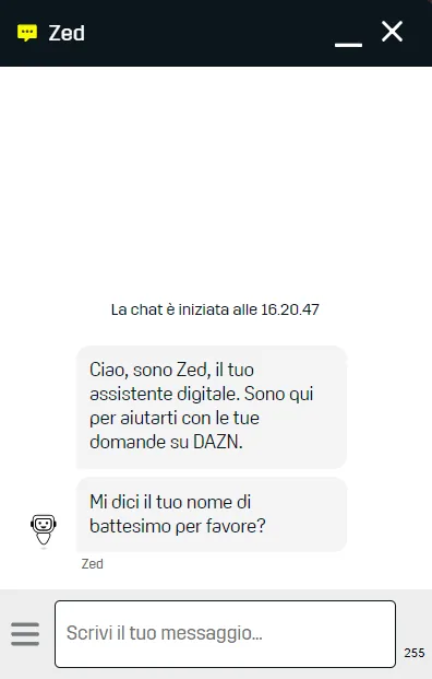 Assistenza ZED Dazn